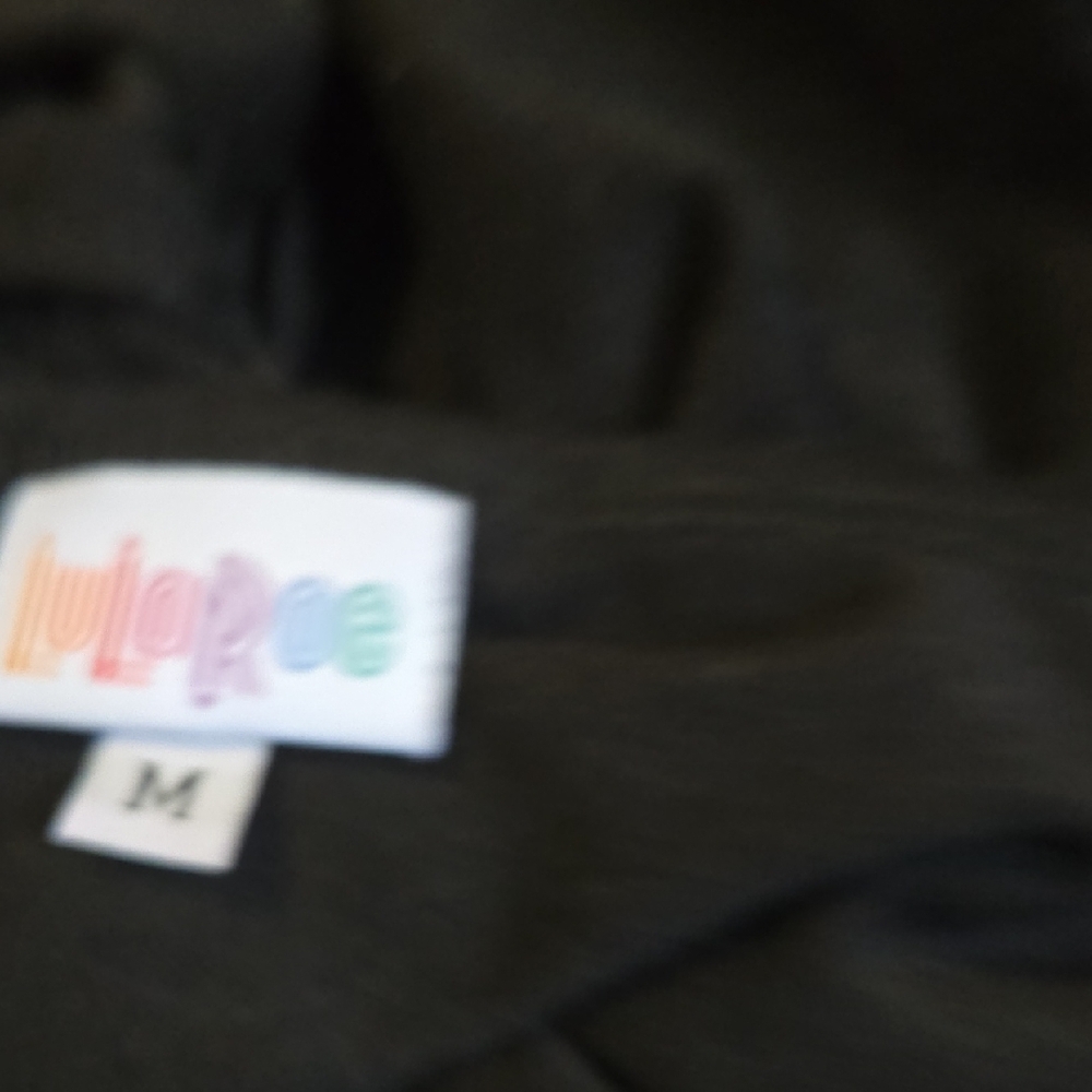 LuLaRoe Black A-line Maxi Dress Short Sleeve Scoop Neck - Picture 4 of 4